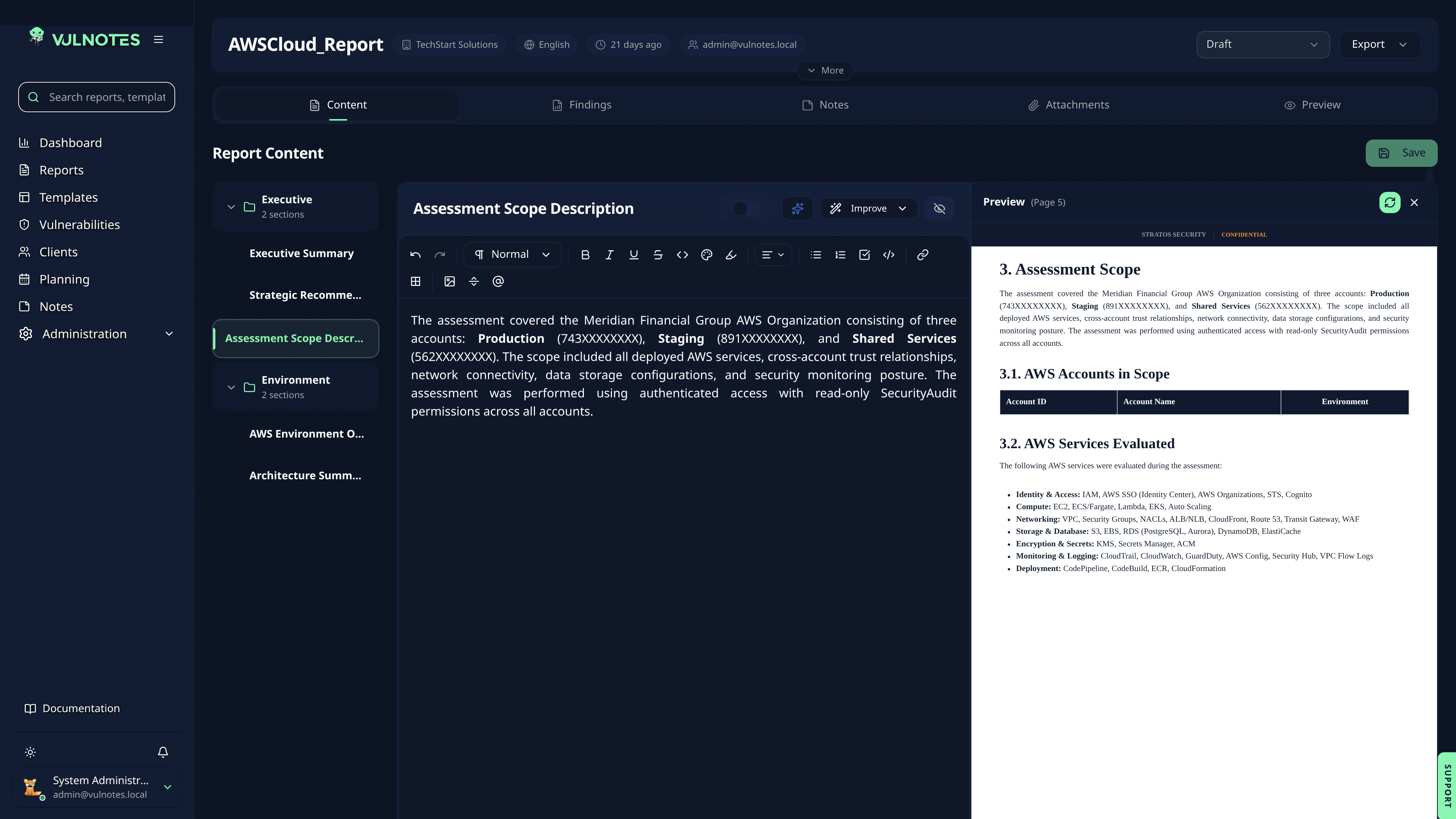 Report Editor